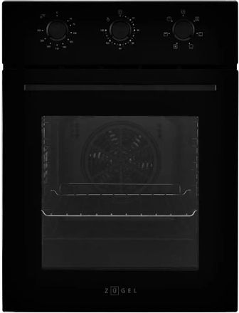 Духовой шкаф электрический ZUGEL ZOE451B, 50л, дверца с 3 стеклами, черный