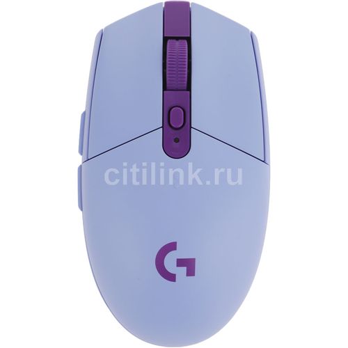 Мышь беспроводная Logitech G304 Lightspeed, игровая, радио, оптическая, USB, 12000dpi, синий [910-006026]