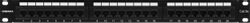 Патч-панель ITK (PP24-1UC5EU-K05-G) 19" 1U 24xRJ45 кат.5E UTP