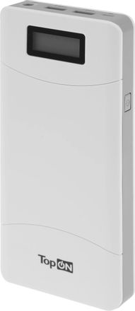 Внешний аккумулятор (Power Bank) TopON TOP-T72,  18000мAч,  белый [101305]