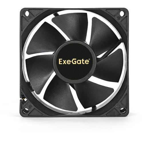 Вентилятор EXEGATE EX253948RUS 80мм, 3-pin, 2300об/мин, 24 дБ, черный, OEM