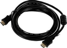 Изображение товара Кабель аудио-видео PREMIER 5-813,  HDMI (m) -  HDMI (m),  ver 2.0,  3м, GOLD,  ф/фильтр,  черный [5-813 3.0]