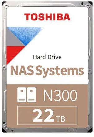 22ТБ Жесткий диск Toshiba N300 HDWG82CUZSVA,  SATA III,  3.5",  7200об/мин