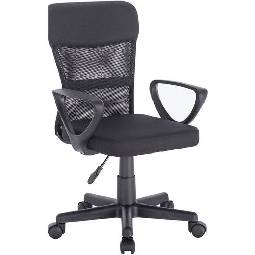 Кресло BRABIX Jet MG-315, сетка/ткань, до 100кг, фиксированные подлокотники, черный
