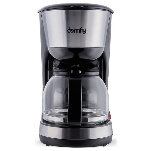 Кофеварка DOMFY DSM-CM301, капельная, черный /серебристый