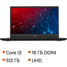 Изображение товара Ноутбук IRU Tactio 15ALG 15.6 IPS i3 16ГБ SSD Windows 11 Pro черный