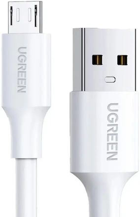 Кабель UGREEN US289,  micro USB (m) -  USB (m),  1.5м,  2A,  белый [60142]