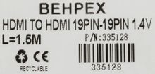 Кабель аудио-видео High Speed,  HDMI (m)  -  HDMI (m) ,  ver 1.4,  1.5м