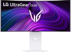 Изображение товара 34" Монитор LG UltraGear 34GX90SA-W,  3440x1440,  OLED,  240Гц,  2хHDMI,  1хDP,  изогнутый, черный и белый [34gx90sa-w.aruz]