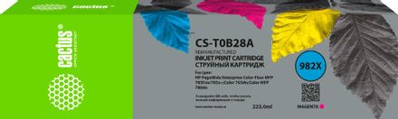 Картридж Cactus CS-T0B28A, 982X, пурпурный пигментный / CS-T0B28A