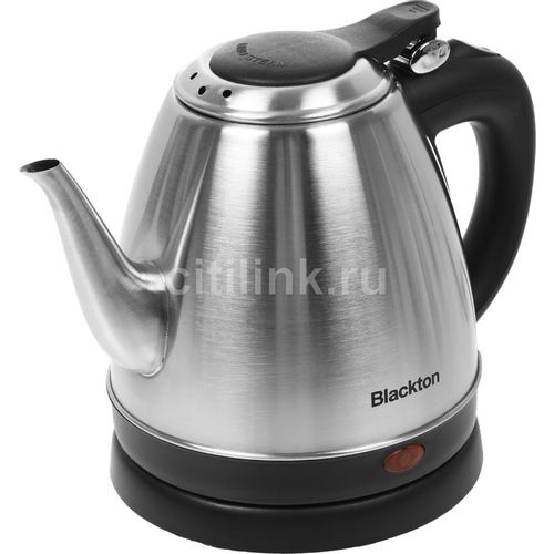 Чайник электрический BLACKTON Bt KT1802S, 1.2л, металл/пластик