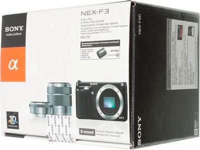 Беззеркальный фотоаппарат Sony Alpha NEX-F3D kit ( SEL1855 18-55mm
