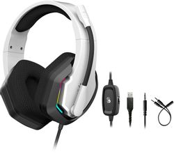 Гарнитура игровая A4TECH Bloody G260p,  проводные, белый  / черный