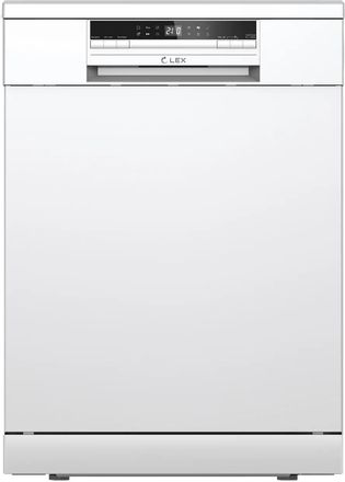 Посудомоечная машина LEX DW6063N WH,  полноразмерная, напольная, 66см, загрузка 14 комплектов, белая [chga000024]