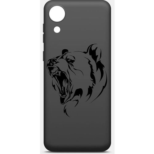 Чехол (клип-кейс) BORASCO ArtWorks, для Samsung Galaxy A03 Core, противоударный, черный/рисунок [51064]