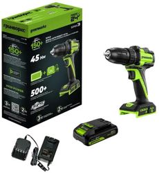 Дрель-шуруповерт GREENWORKS DD345, 2Ач