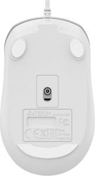 Мышь проводная A4TECH Fstyler FM26, USB, серебристый и белый