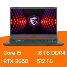 Изображение товара Игровой ноутбук MSI Thin 15 B12UC-2632XRU с Intel Core i5 и RTX 3050