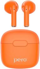 Изображение товара Наушники PERO TWS05, спортивные, Bluetooth, внутриканальные, оранжевый [ptws05or]