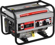 Изображение товара Бензиновый генератор Интерскол ЭБ-2500 2.2кВт 220В с двумя розетками, 15л бак