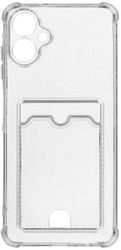 Чехол (клип-кейс) ZIBELINO Silicone Card Holder, для Samsung Galaxy A06, прозрачный