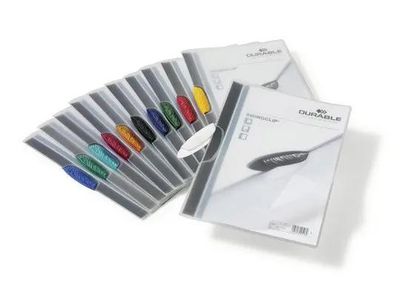 Папка с фигурным клипом Durable Swingclip 2260-07, полупрозрач. верх ...