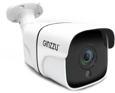 Камера видеонаблюдения аналоговая Ginzzu HWB-2304A,  1080p,  3.6 мм,  белый [бп-00001629]