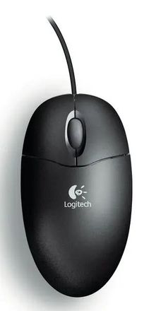 Мышь проводная Logitech S(BF)96, оптическая, PS/2,, 800dpi, черный [953688-1600]