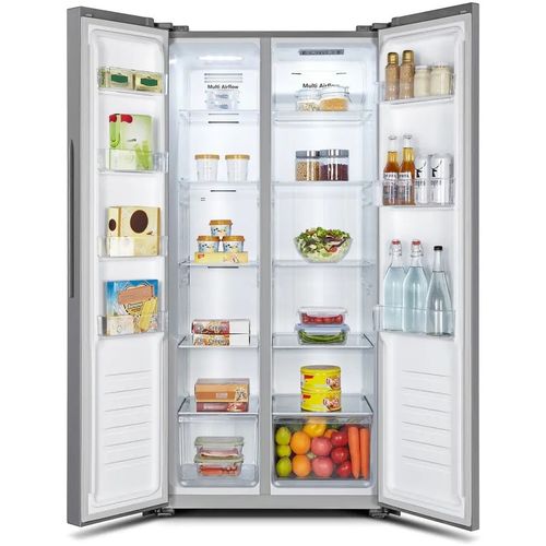 Холодильник двухкамерный Gorenje NRS81714SI No Frost Plus, Side by Side, инверторный, серый металлик