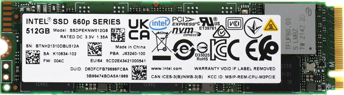 Intel discount 660p 512