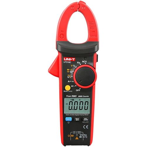 Клещи токоизмерительные UNI-T UT216C, измер.ток: переменный/постоянный