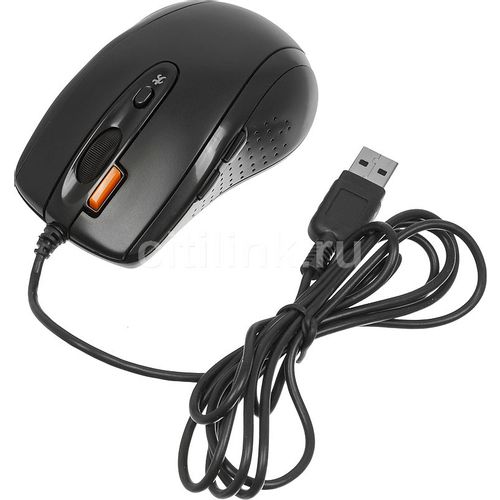Мышь проводная A4TECH V-Track Padless N-70FX, оптическая, USB, 1600dpi, черный