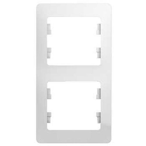 Рамка Schneider Electric (GSL000106) накладная 2шт вертикальный монтаж пластик белый