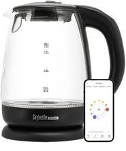 Чайник электрический RED SOLUTION RK-G210S, черный и прозрачный