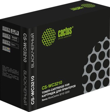 Картридж Cactus CS-WC3210, 106R01485, черный / CS-WC3210