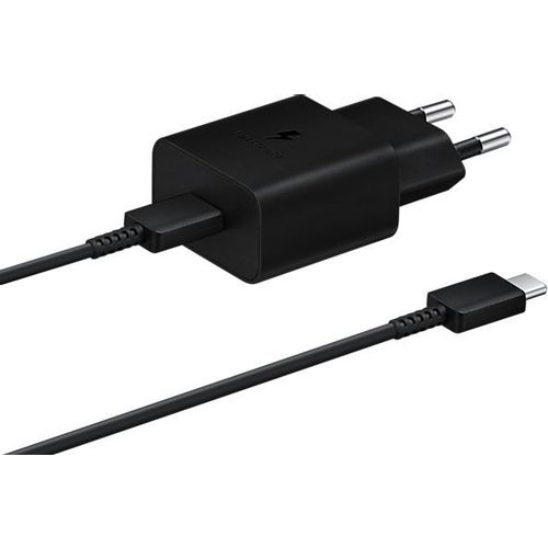Сетевое зарядное устройство Samsung EP-T1510, USB-C, USB-C, 15Вт, 2A, черный [ep-t1510xbegeu]