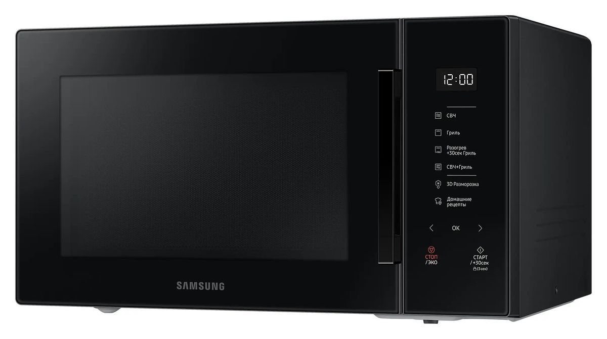 Микроволновая печь Samsung MG30T5018AK/BW, 900Вт, 30л, черный – купить в  Ситилинк | 1836291