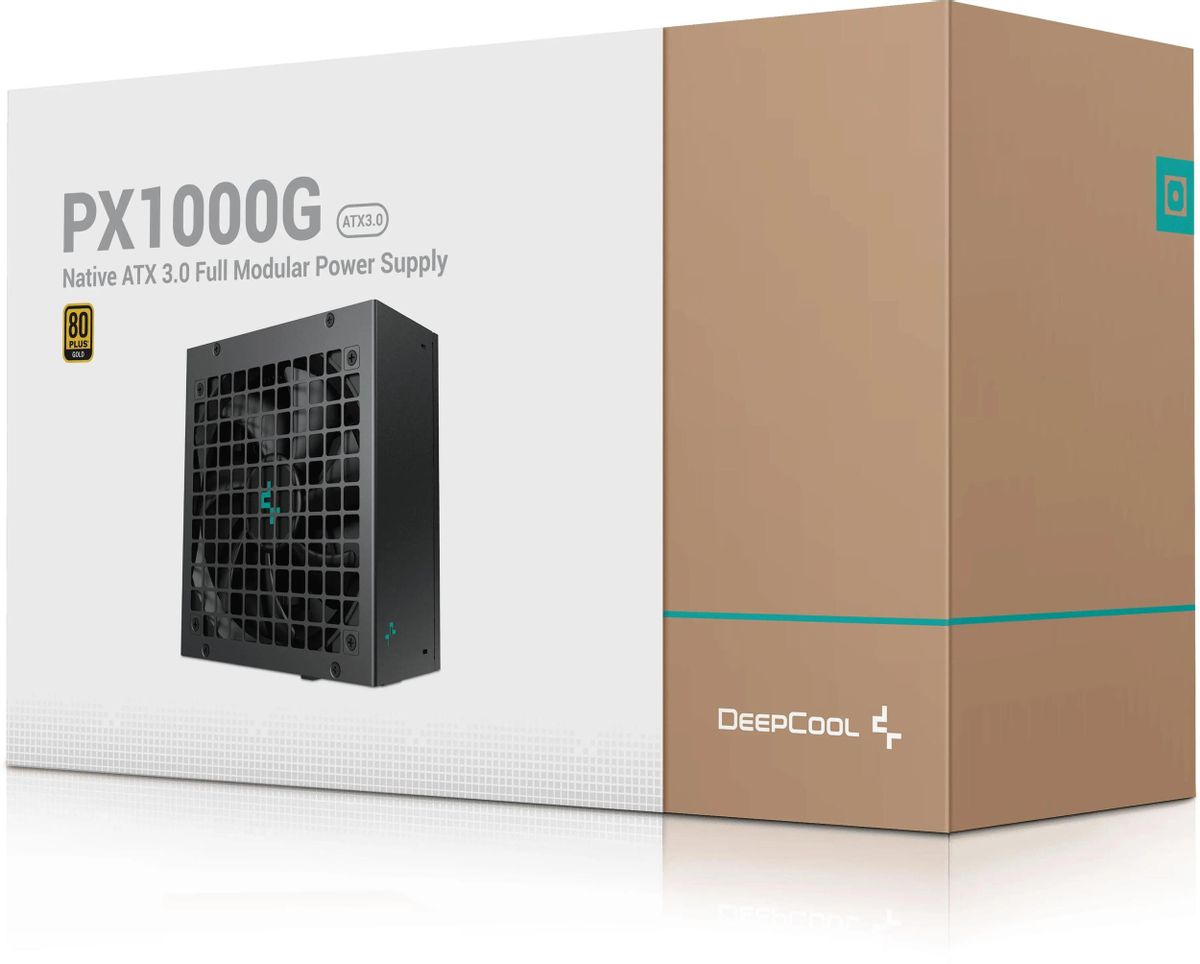 新品未開封 DEEPCOOL PX1000G Блок питания DeepCool PX1000G Gen.5, 1000Вт, 135мм, черный, retail