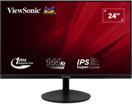 23.8" Монитор ViewSonic VA24E2-H, 1920x1080, IPS, 144Гц, 1хHDMI, черный