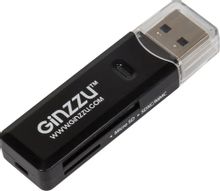 Картридер внешний Ginzzu GR-311B, черный [00-00000930] – купить в ...