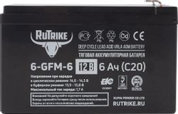 Аккумуляторная батарея RUTRIKE 6-GFM-6
