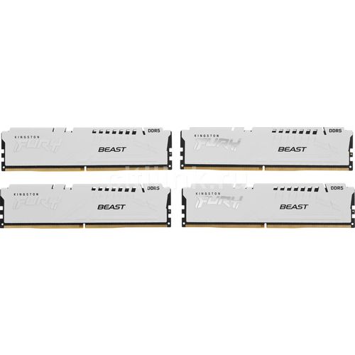 Оперативная память Kingston Fury Beast KF552C40BWK4-128 DDR5 - 4x 32ГБ 5200МГц, DIMM, White, Ret