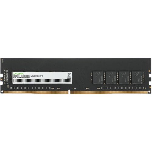 Оперативная память Digma DGMAD43200032D DDR4 - 1x 32ГБ 3200МГц, DIMM, Ret
