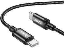 Изображение товара Кабель Hoco X89 Wind,  USB Type-C (m) -  USB Type-C (m),  1м,  в оплетке,  3A,  черный [x89 wind type-c to type-c]