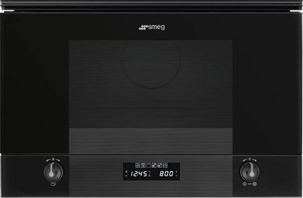 Встраиваемая микроволновая печь SMEG MP122B3, 22л, 850Вт, черный