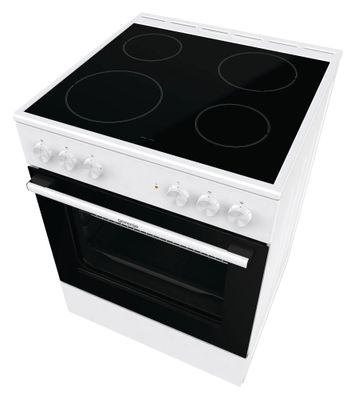 Электрическая плита Gorenje GEC6A11WG, стеклокерамика, без крышки ...