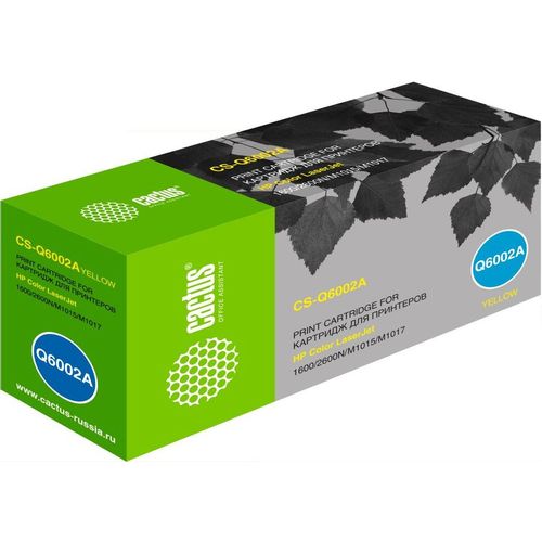 Картридж Cactus CS-Q6002A, Q6002A, желтый / CS-Q6002A