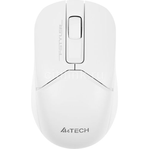 Мышь беспроводная A4TECH Fstyler FB12, Bluetooth/Радио, оптическая, USB, 1200dpi, белый [fb12 white]