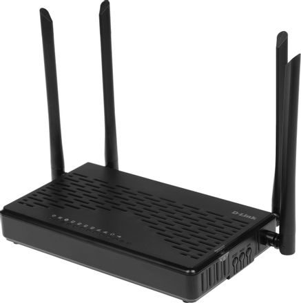 Wi-Fi роутер D-Link DIR-825/GFRU/R3A,  Wi-Fi 5,  AC1200,  2.4/5ГГц, 4 LAN,  1xUSB, черный