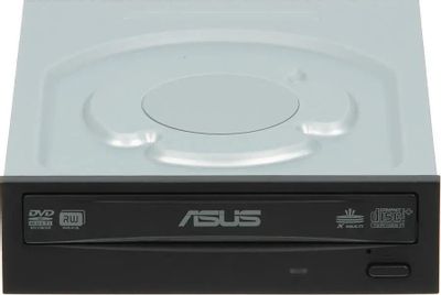 Оптический привод DVD-RW ASUS DRW-24B3ST, внутренний, SATA, черный,  OEM [drw-24b3st/blk/b/as]